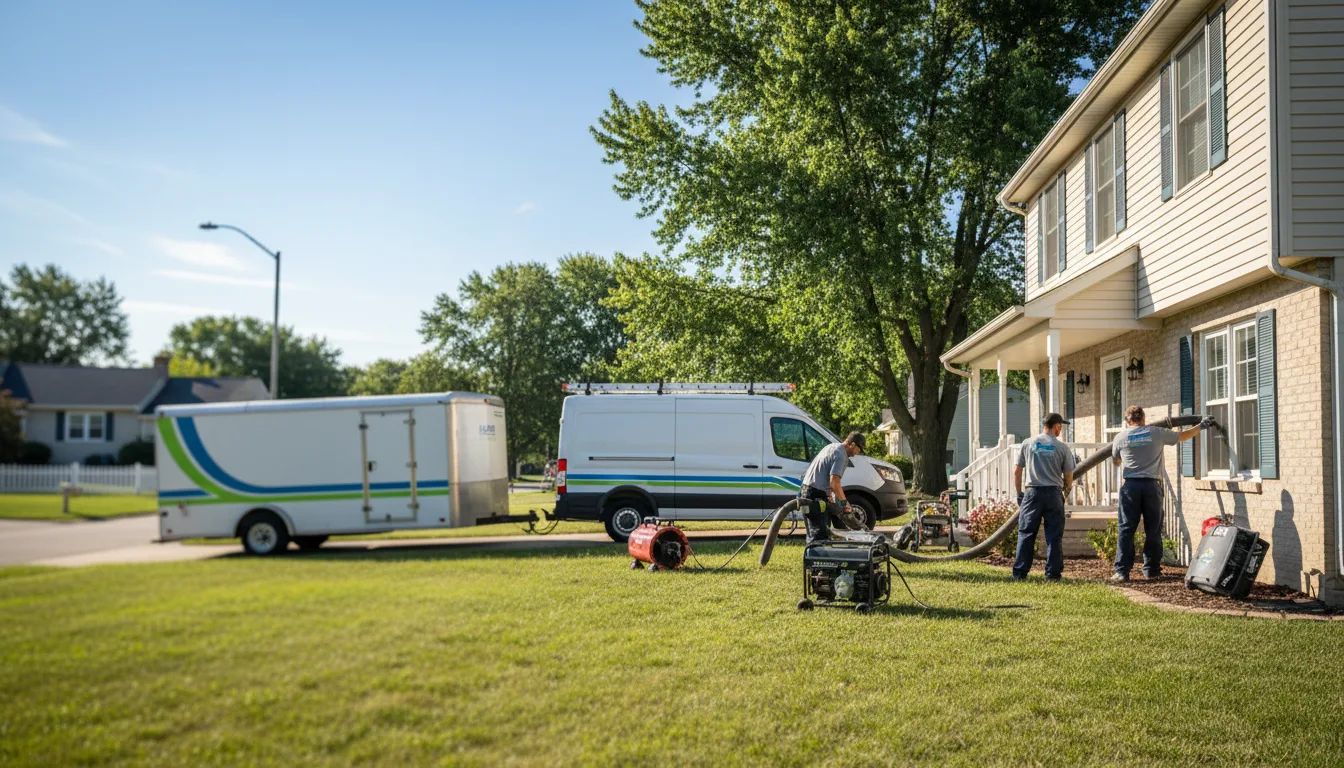 Flooded Basement Restoration And Cleanup With Repair in Hustler, WI near me